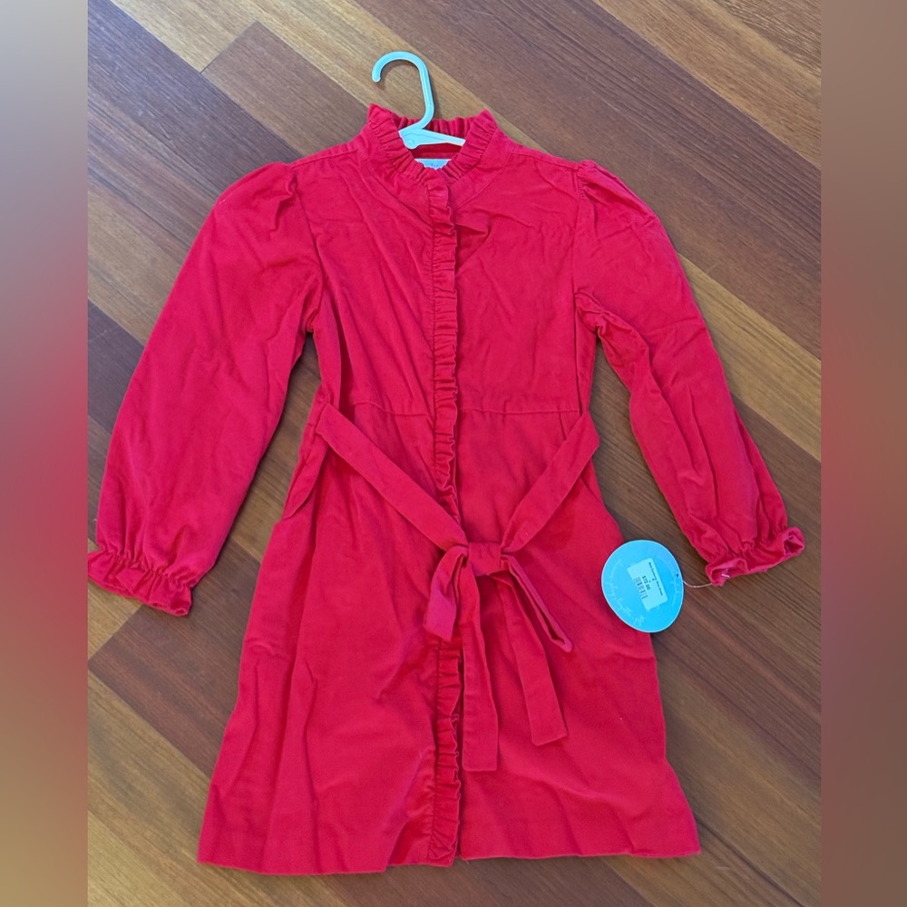 Corduroy Red Kids Dress